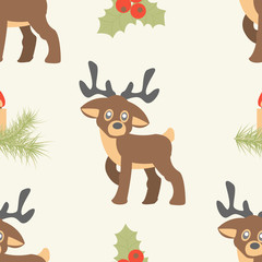 Seamless pattern  ore background  Merry Christmas and Happy New Yea 36
