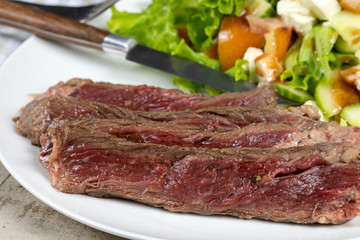 boeuf et salade