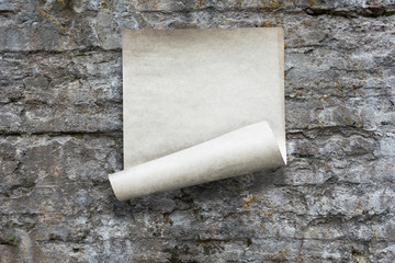 paper on wall