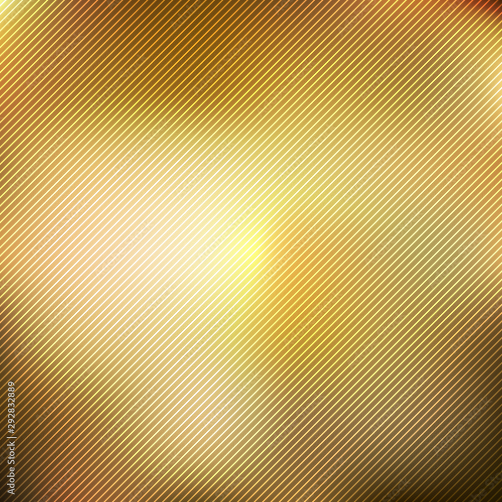 Poster abstract gold blurred gradient style background with diagonal lines textured.