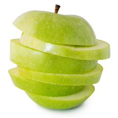Fototapeta na wymiar Sliced apple