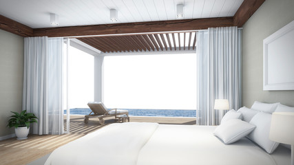 room Design wall garret Loft attic 3D rendering