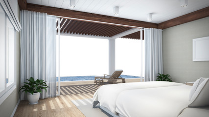 Modern bedroom Design wall 3D rendering