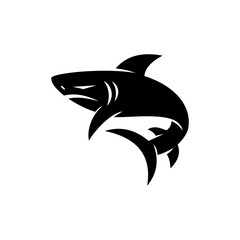 Shark Fauna logo design vector isolated  illustration concept