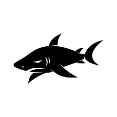 Shark logo Element design vector modern illustration template