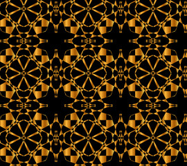 Abstract black and gold pattern design for beautiful background and wallpaper 