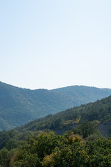 Obraz premium Mountains in Crimea. September. This place is located near the town of Sudak. Autumn in Crimea. the city of Feodosiya. Russia. Ukraine.