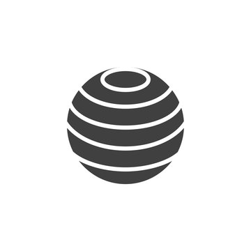 Earth globe latitudes vector icon. filled flat sign for mobile concept and web design. Globe grid glyph icon. Symbol, logo illustration. Vector graphics