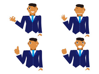 ビジネス男性のポーズ３