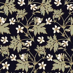 Blumengeranie. Nahtloses Blumenmuster. © marinavorona
