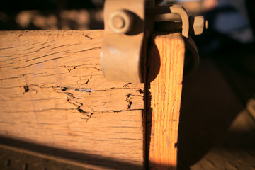 Industrial heavy duty scaffold timber plank kick board clamp with Putlog Hook Coupler at the corner...