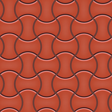 Seamless pattern of cobblestone pavement