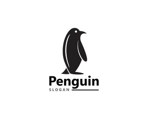Penguin bird Logo Template vector icon illustration design