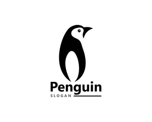 Penguin bird Logo Template vector icon illustration design