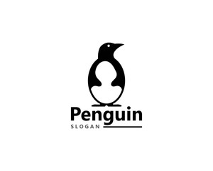 Penguin bird Logo Template vector icon illustration design