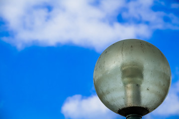 Street lamp with blue sky