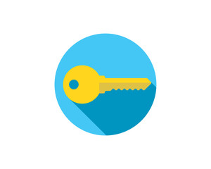 Key icon vector. Keys symbol flat design.