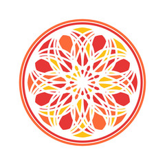 Colorful Mandala Vector Circular Ornament