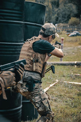 special forces soldiers, elite team members training.