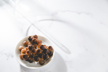 タピオカ、日本、コピースペース