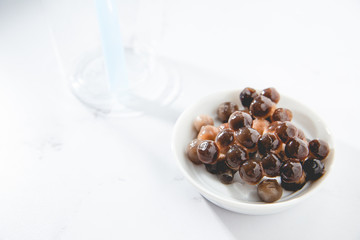 タピオカ、日本、コピースペース