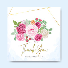 beautiful floral wedding card and templates