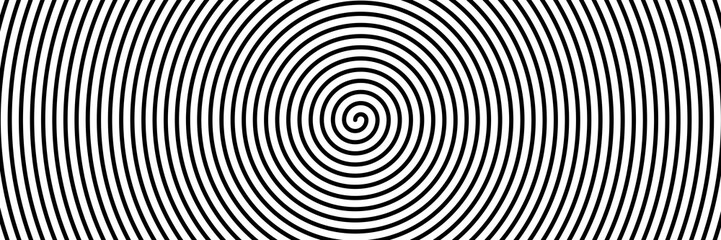 Obraz premium Czarna spirala na białym banerze 02