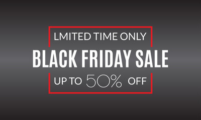 Black Friday sale banner. Price off discount background for flyer, web, fashion, clearance design. Vector illustration.