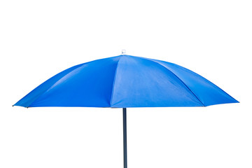 umbrella blue isolated on white background. Clipping path