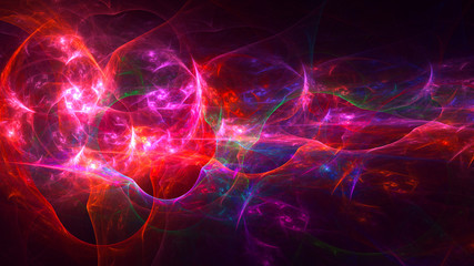 3D rendering abstract fantasy light fractal background