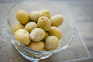 Table cutting, buffet table, sausage, coffee break