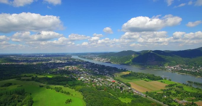 Siebengebirge Rhein Flug 03