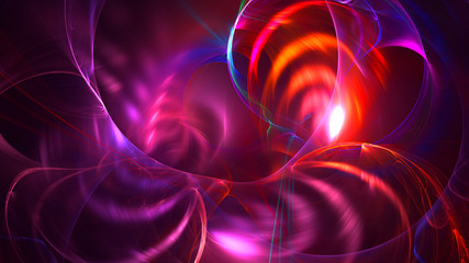 3D rendering abstract fantasy light fractal background