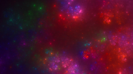 3D rendering abstract space and nebula background 