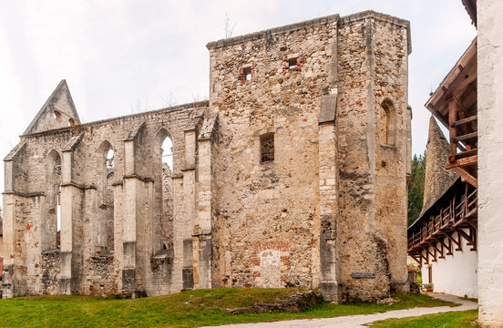 The monastic church, dedicated to Saint John the Baptist, inside the Zice Charterhouse, in the Municipality of Slovenske Konjice in northeastern Slovenia