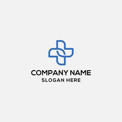 medical logo design template - vector