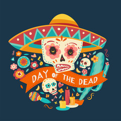 Day of the dead. Vector illustration.