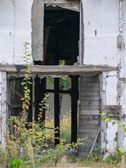 Demolition of the building. Destroyed building