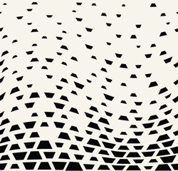 Grunge halftone geometric background pattern design.