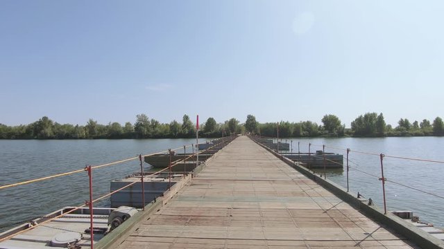 Pantone bridge over the river