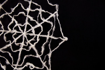 Halloween decoration. Spiders, Web