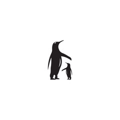 Penguin logo design - vector
