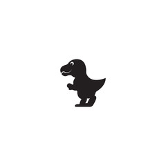 dinosaur logo icon - vector