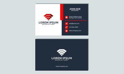 Elegance in simplicity business card with logo set template all vector editable