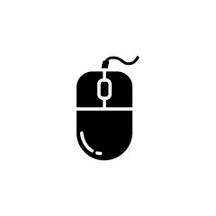 Obraz premium computer mouse icon,outline mouse icon, flat design best vector computer mouse illustration