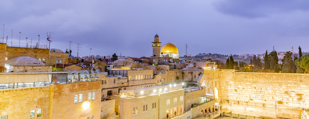 Western Wall and Dome of the Rock in Jerusalem, Israel