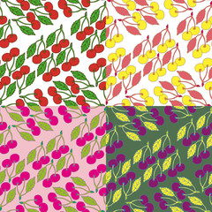 Seamless fruit background