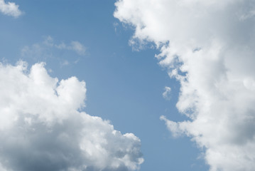 Fototapeta premium Blue sky with beautiful white clouds