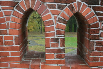 brick arch in Tsaritsyno park