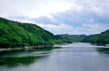 Dam lake - Asahina-ko lake.
